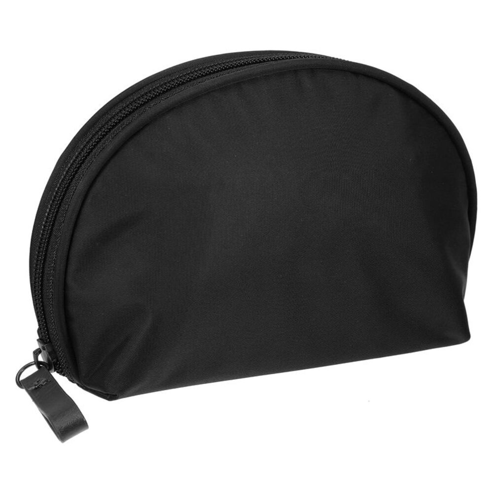 Half Moon Travel Handy Cosmetic Beauty Organizer Bag Black